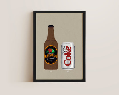 Strawberry Lime Kopparberg & Diet Coke Print