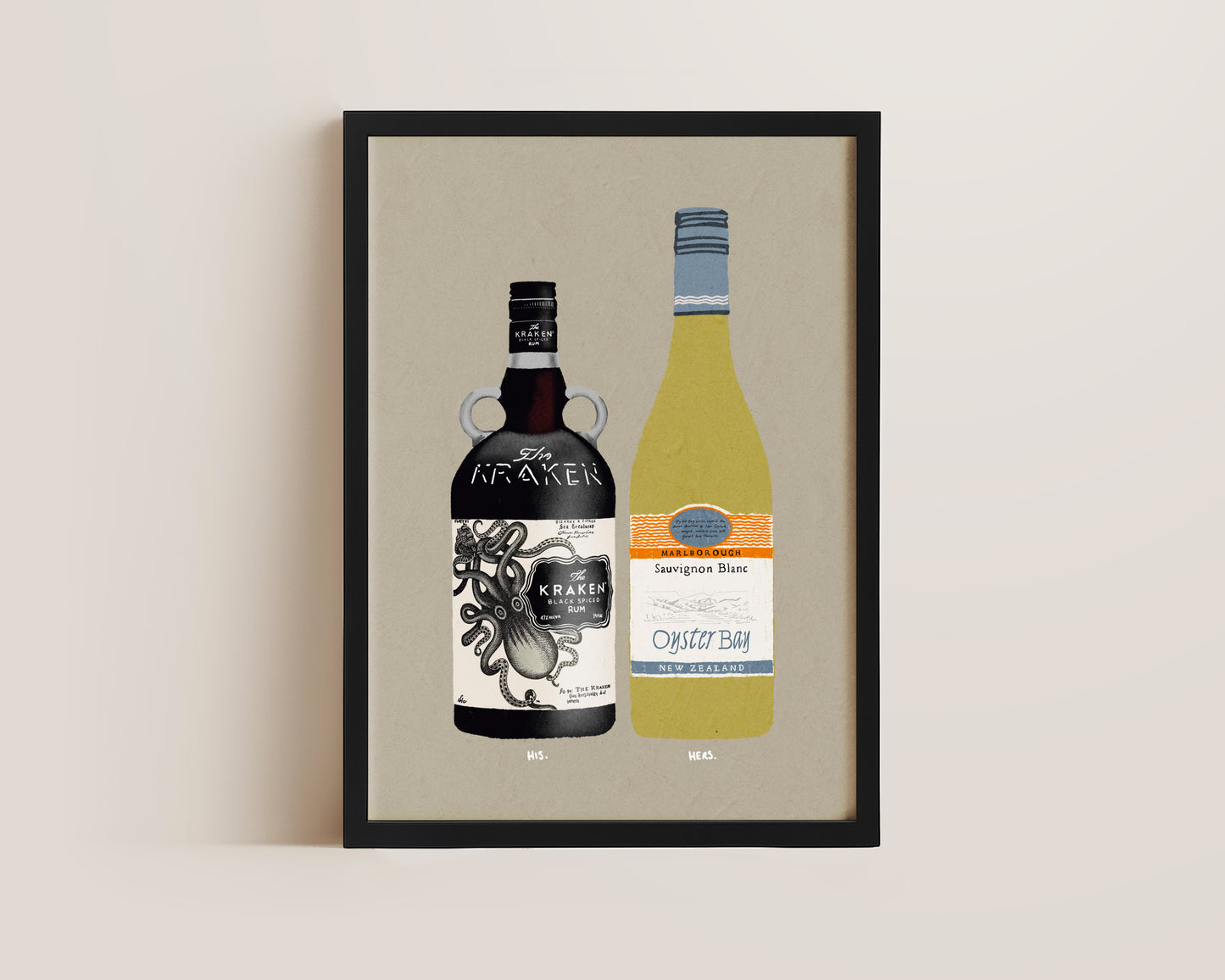 Kraken & Oyster Bay Print