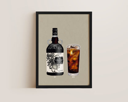 Kraken & Rum Coke Print