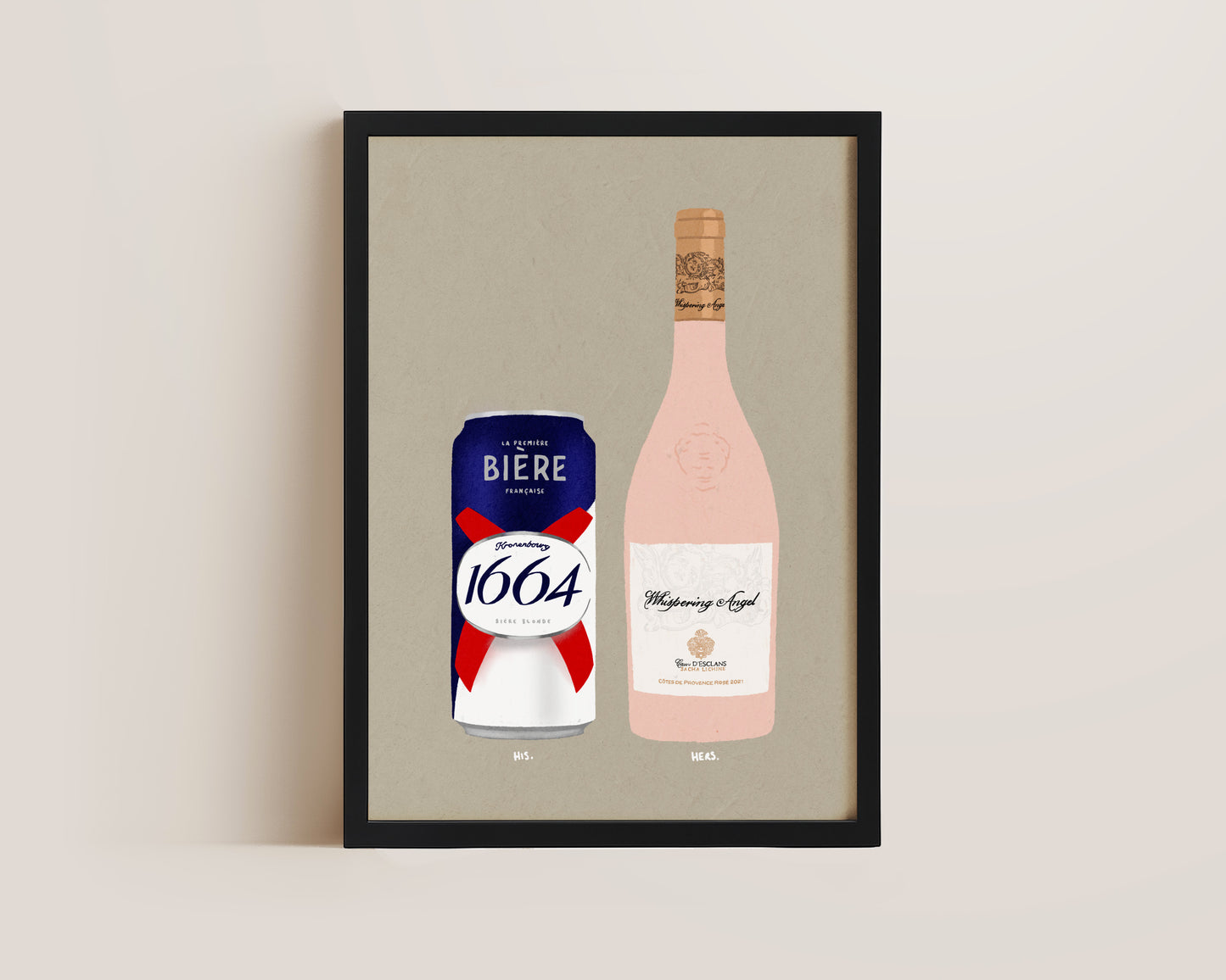 Kronenbourg Can & Whispering Angel Print