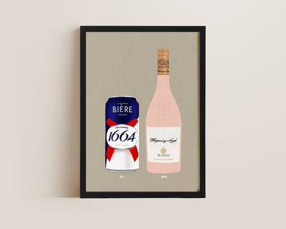 Kronenbourg Can & Whispering Angel Print