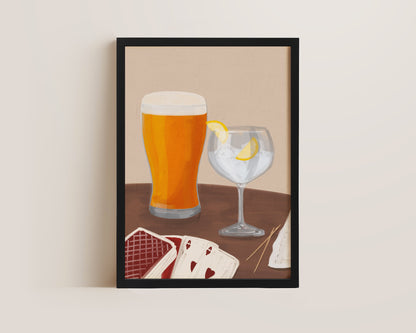Lager & G&T Date Night Print
