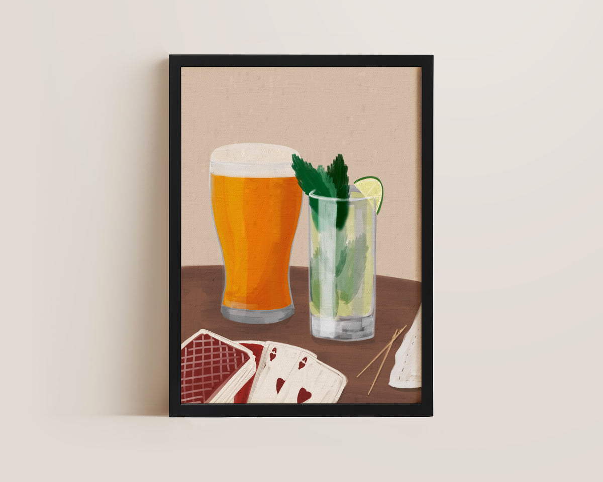 Lager & Mojito Date Night Print