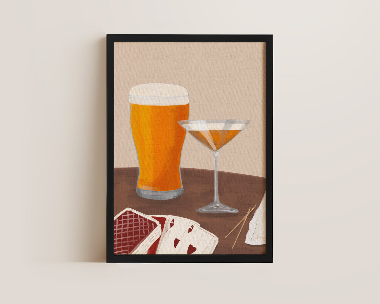 Lager & Pornstar Martini Date Night Print