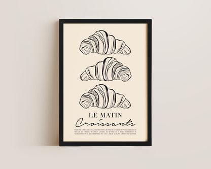 Le Matin Croissant Print