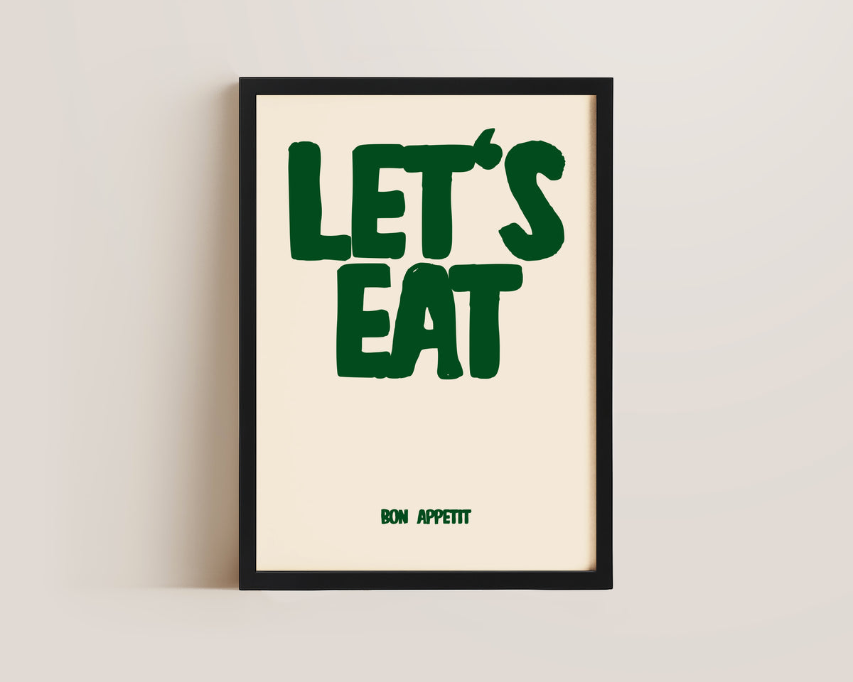 Let's Eat Green Print