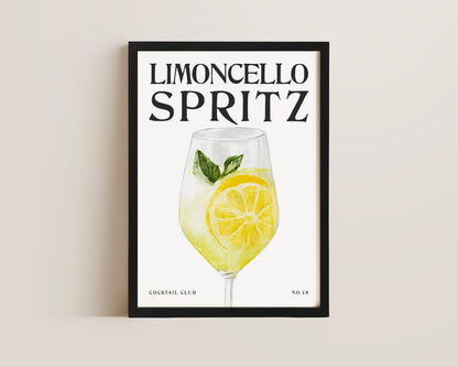 Limoncello Spritz Cocktail Print