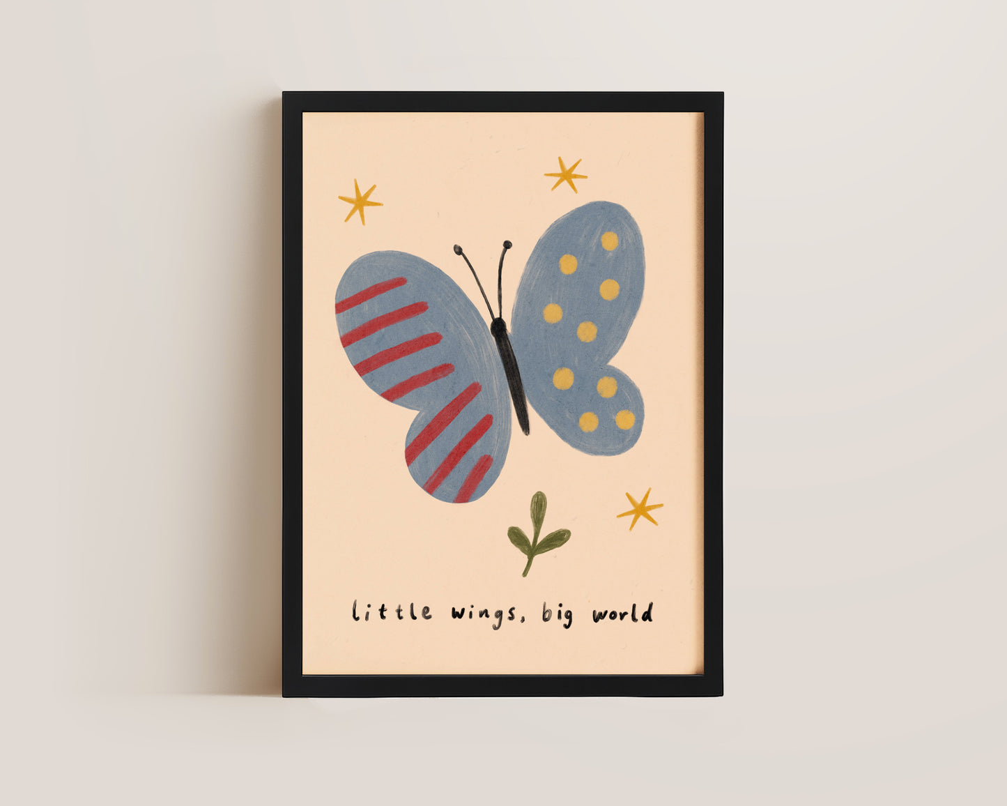 Little Wings Big World Print
