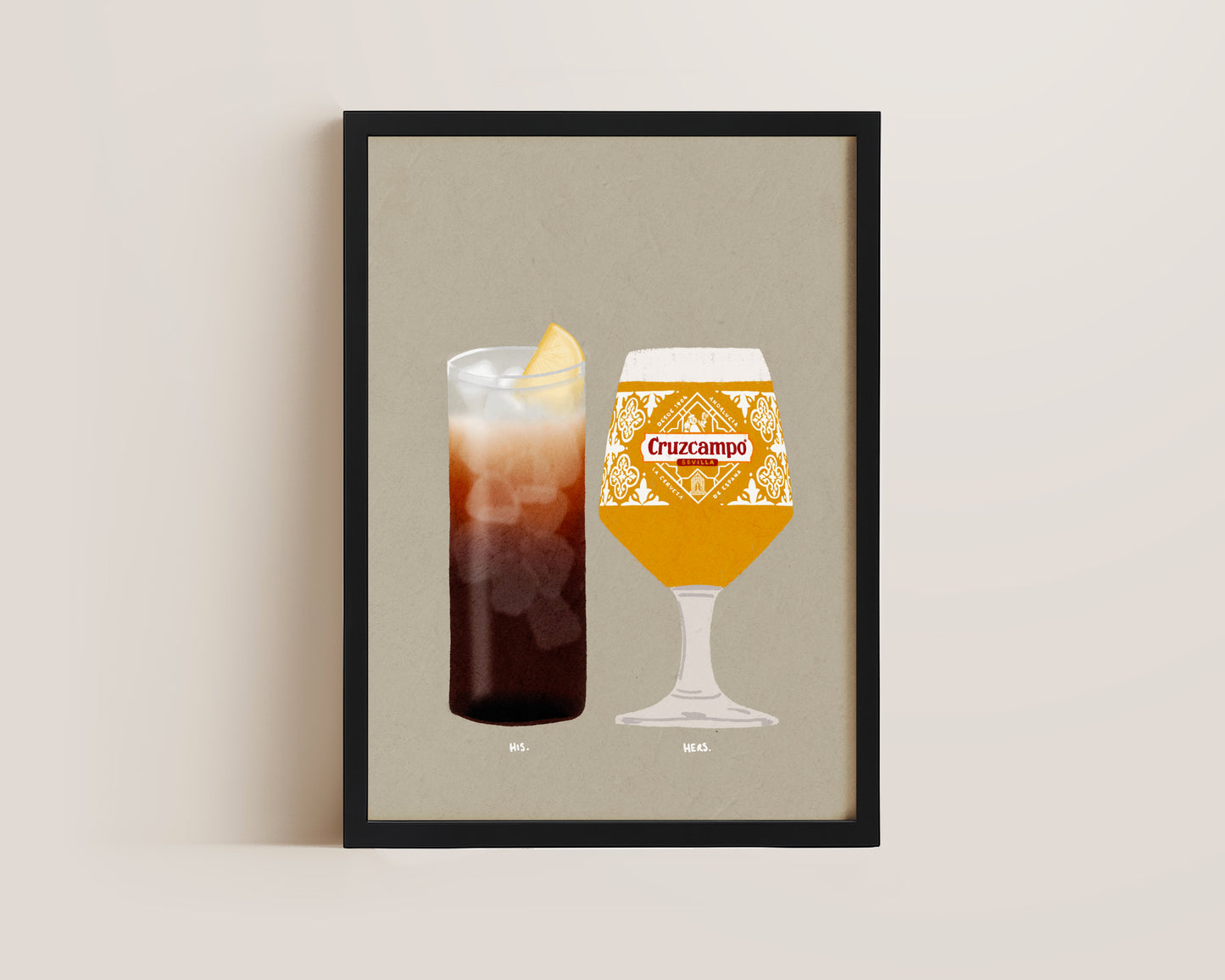 Long Island Iced Tea & Cruzcampo Print