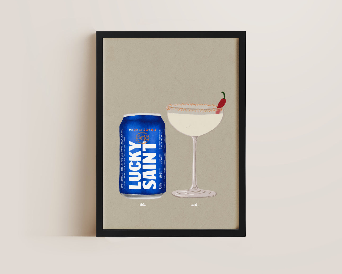 Lucky Saint & Spicy Marg Print