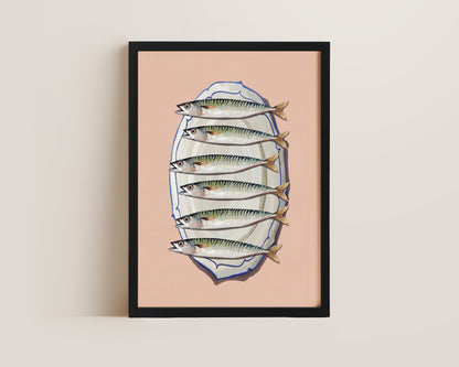 Pink Mackerel Print