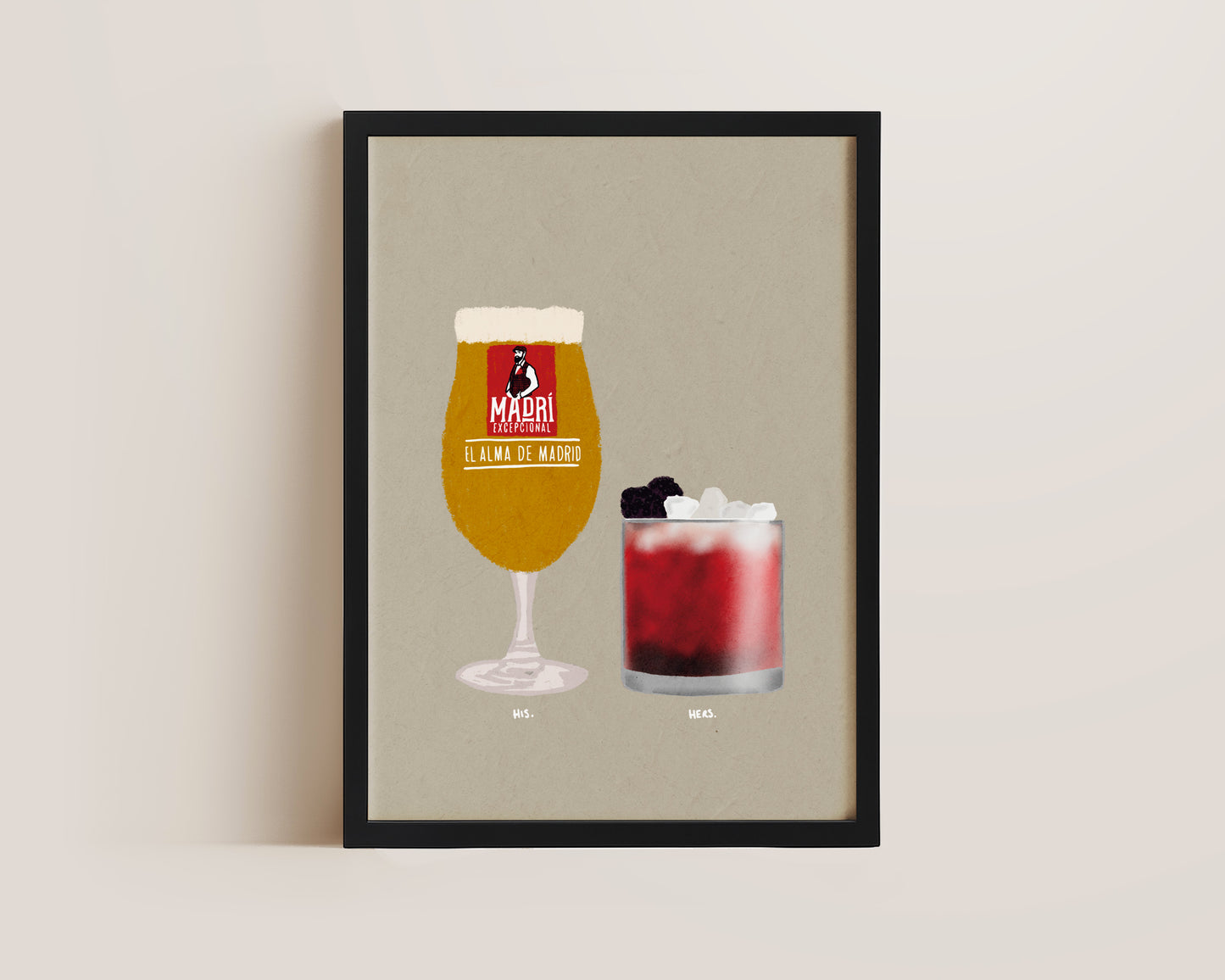 Madri & Bramble Cocktail Print