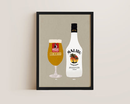 Madri & Malibu Print