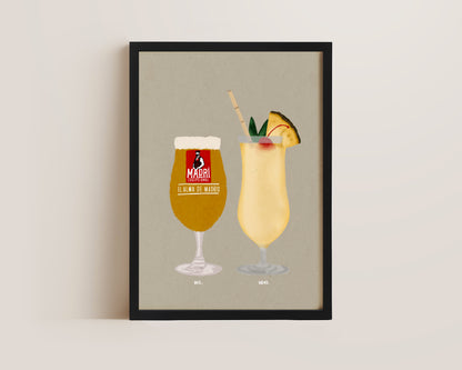 Madri & Pina Colada Print
