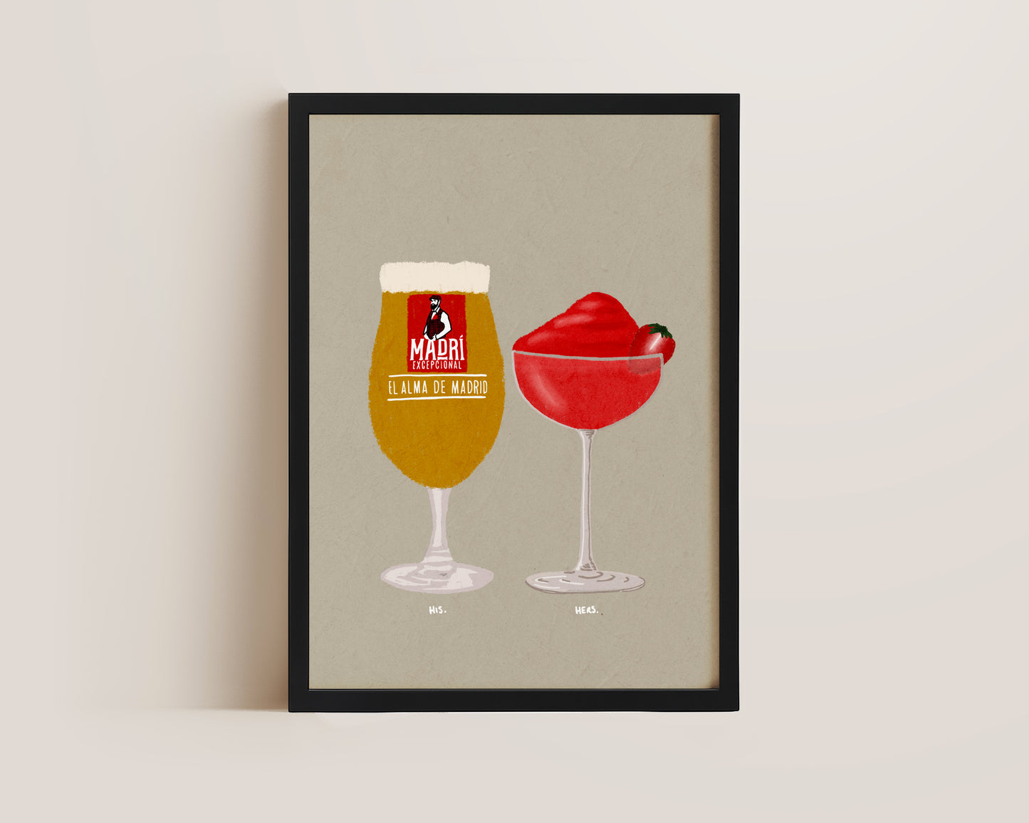 Madri & Frozen Strawberry Daiquiri Print
