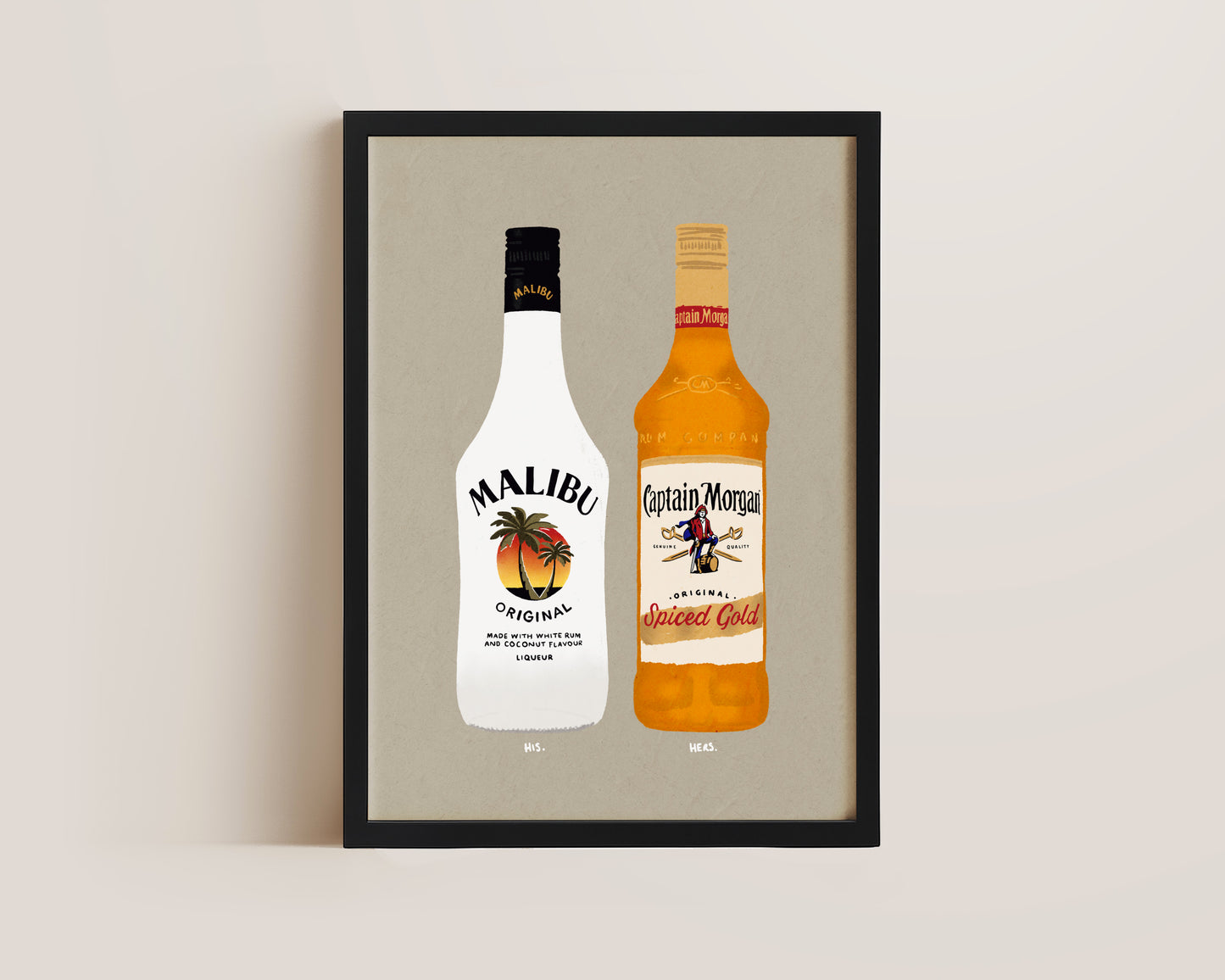 Malibu & Spiced Rum Print