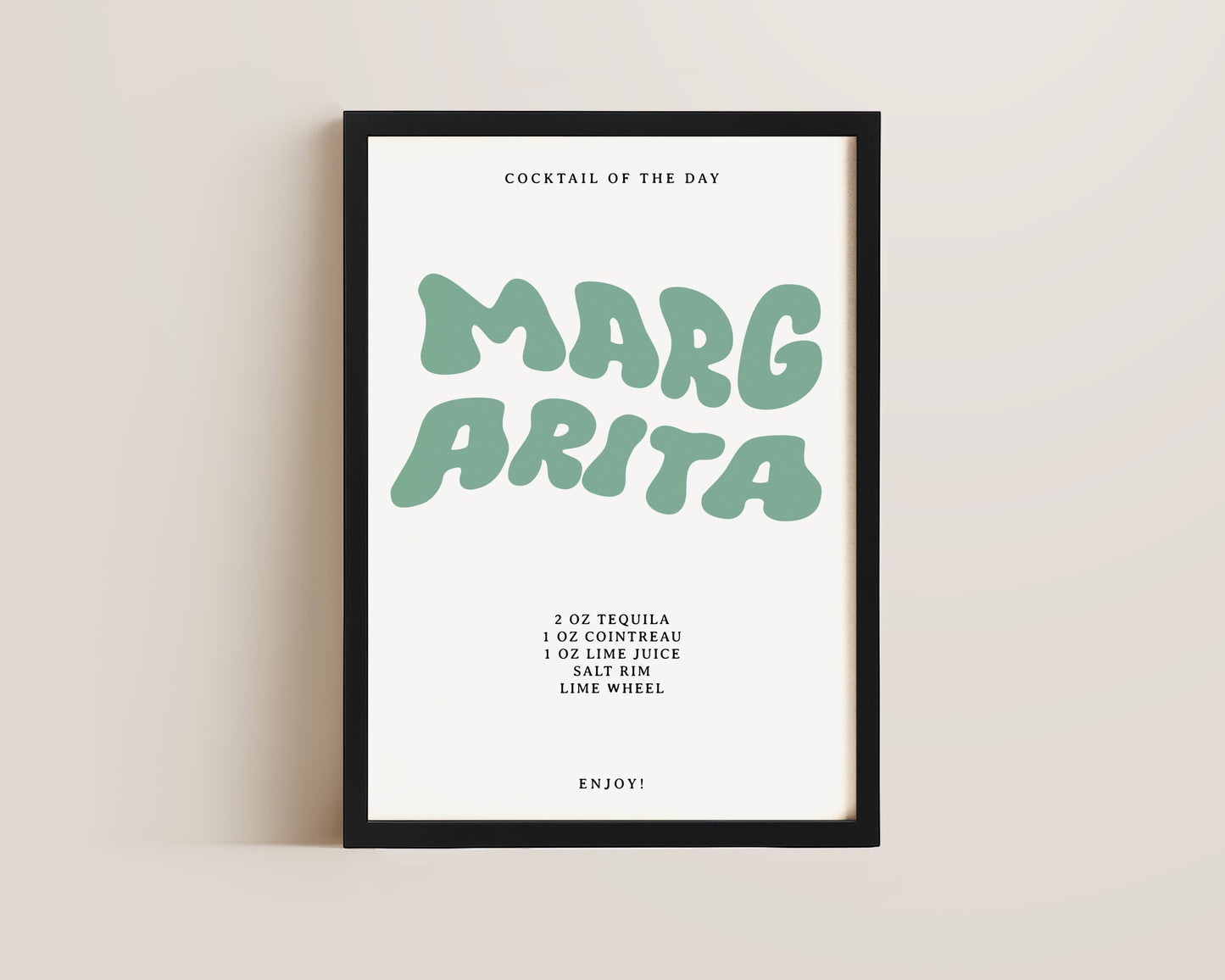 Margarita Recipe Print