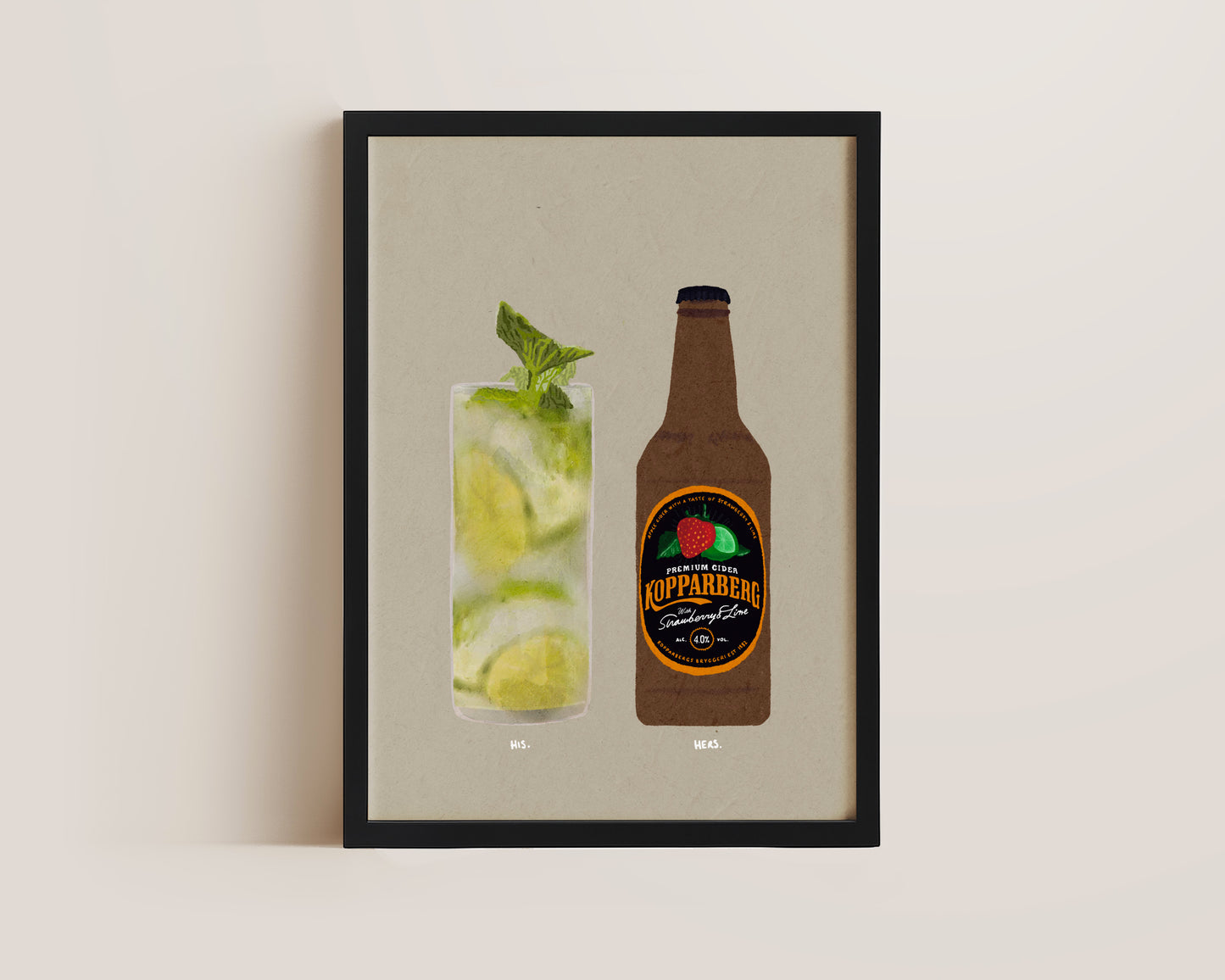 Mojito & Strawberry Lime Kopparberg Print