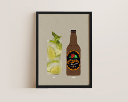 Mojito & Strawberry Lime Kopparberg Print