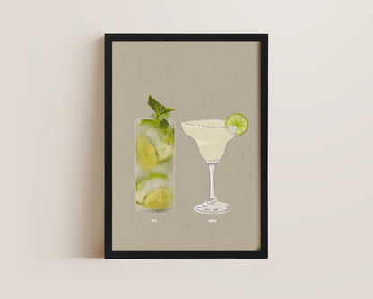Mojito & Margarita Print