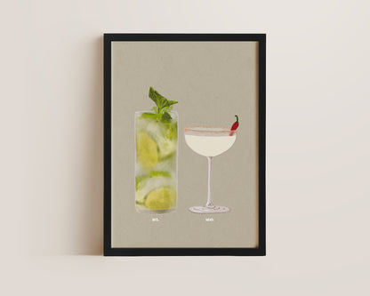 Mojito & Spicy Marg Print