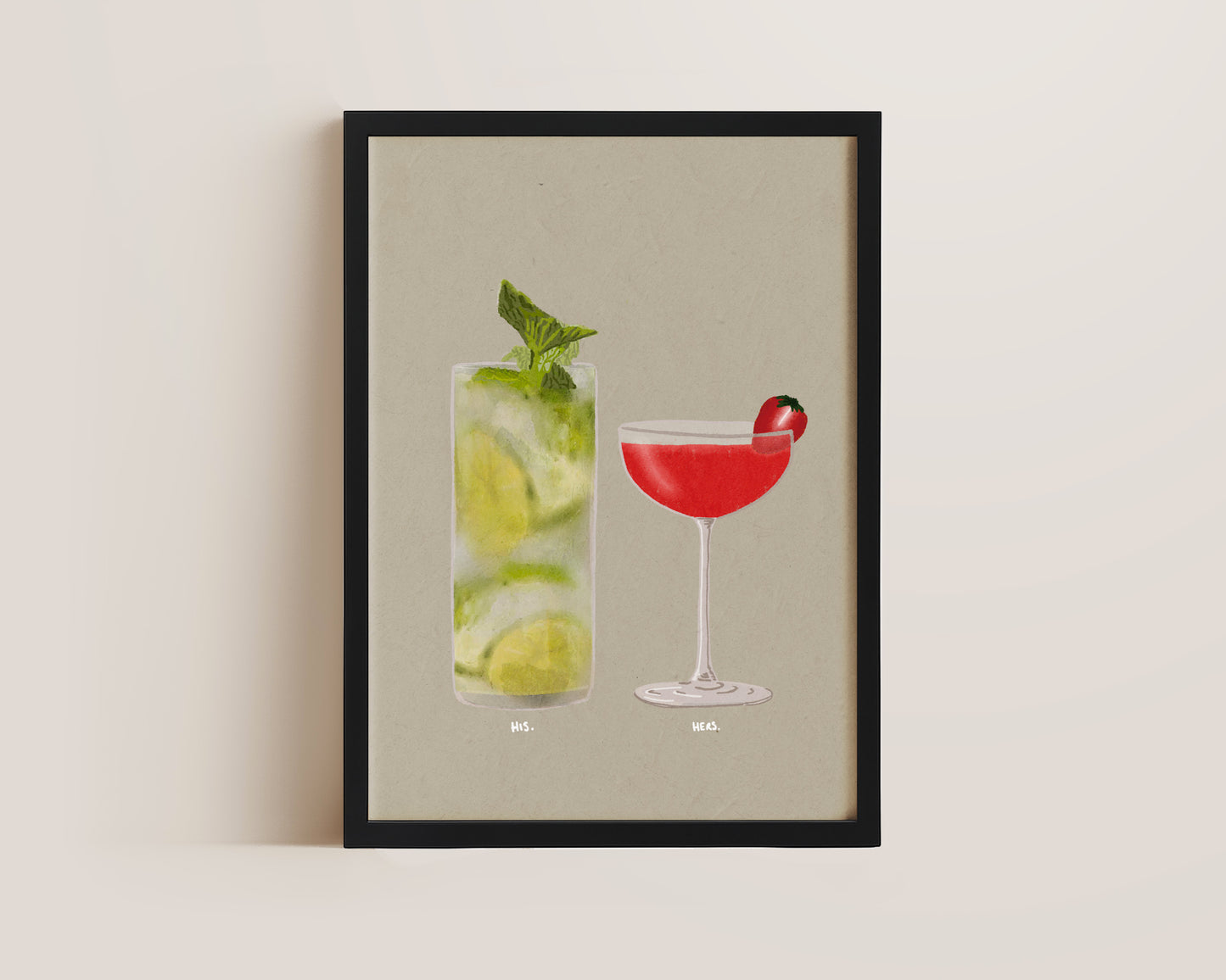 Mojito & Strawberry Daiquiri Print