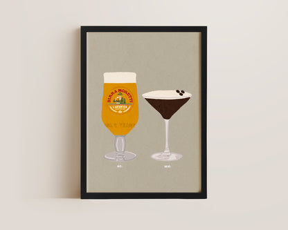 Moretti & Espresso Martini Print