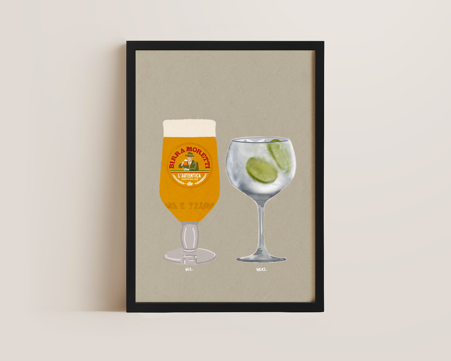 Moretti & Gin & Tonic Print