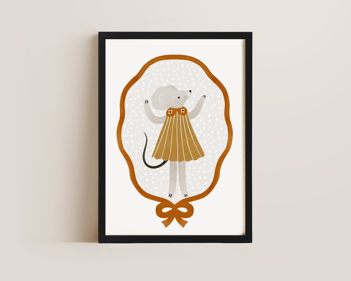 Mouse In Dress Print
