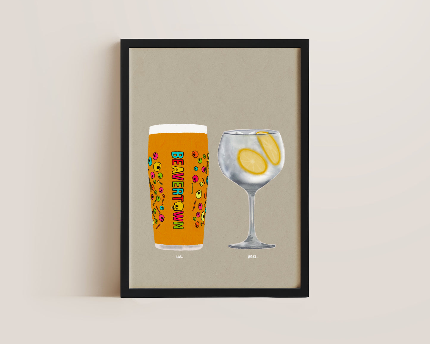 Neck Oil & Lemon Gin & Tonic Print