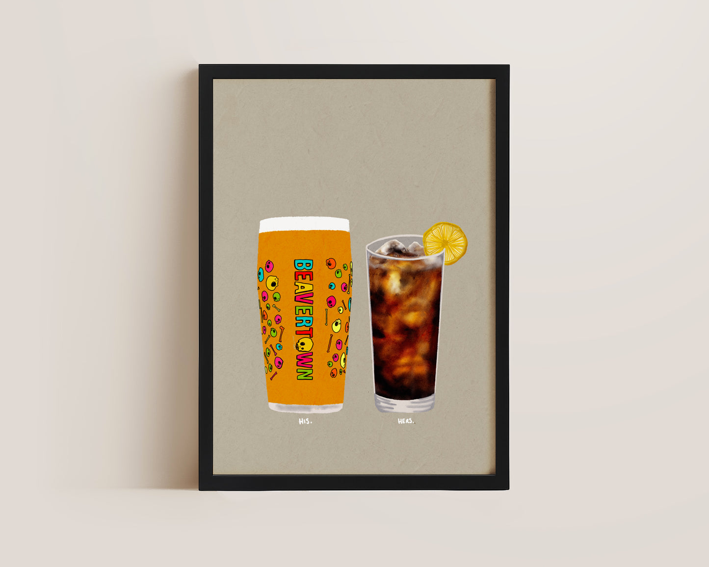 Neck Oil & Vodka Coke Print