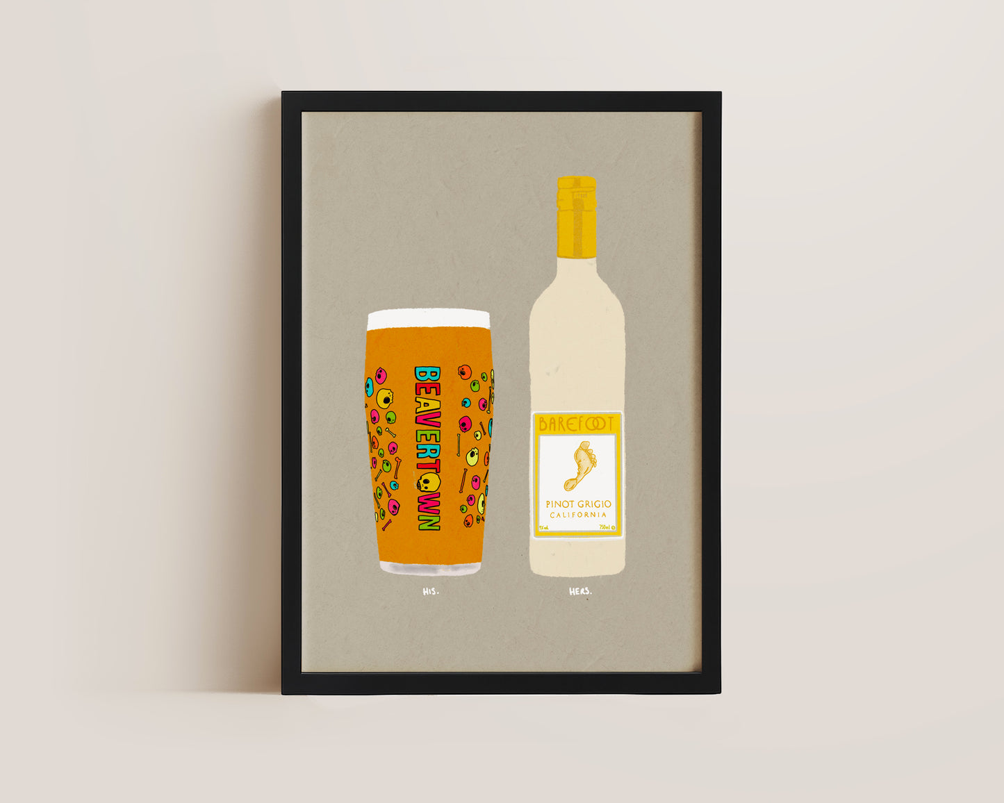 Neck Oil & Barefoot Pinot Print