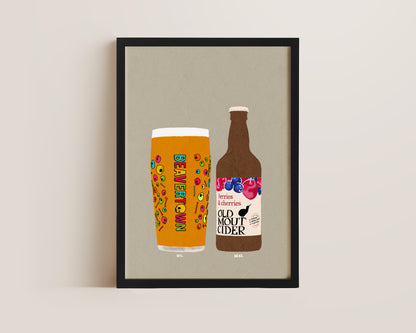 Neck Oil & Old Mout Berries & Cherries Print