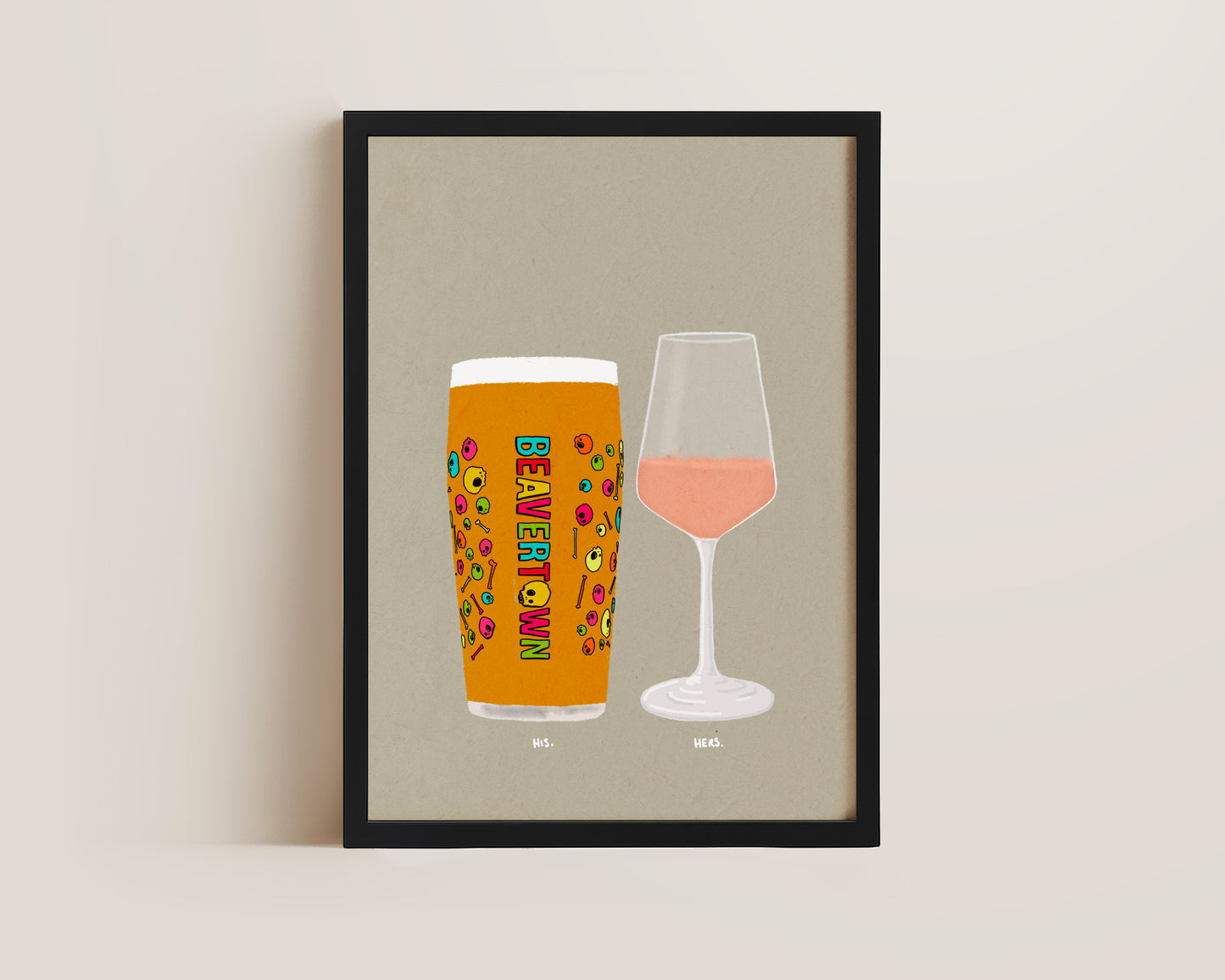 Neck Oil & Pale Rose Print