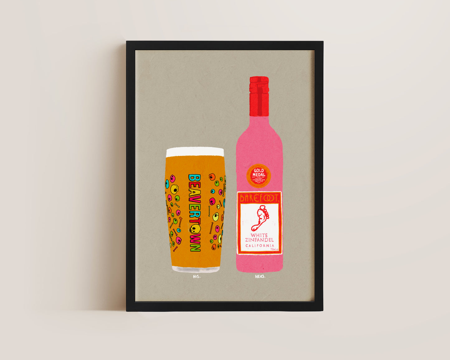 Neck Oil & White Zinfandel Print
