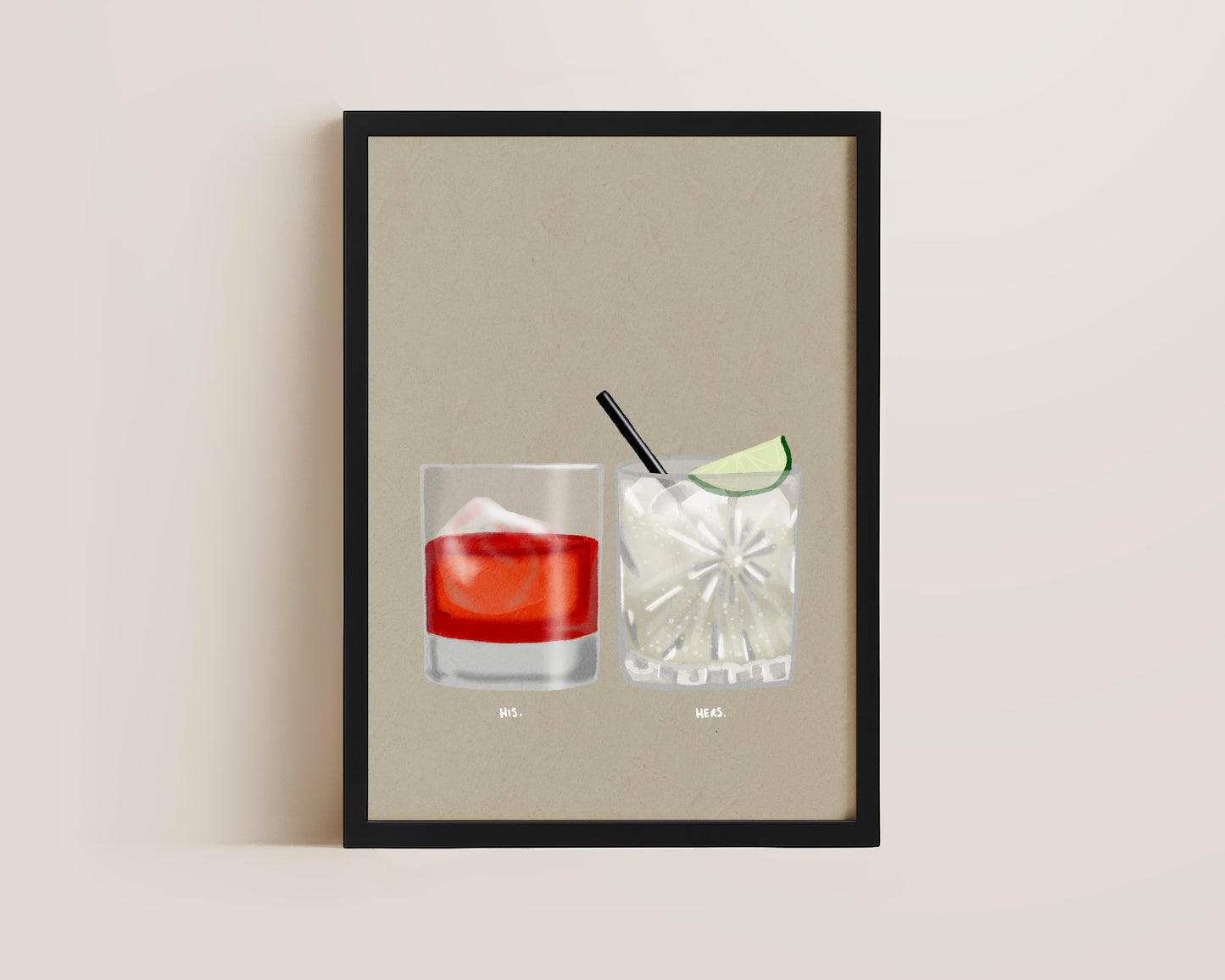 Negroni & Vodka Lime Soda Print