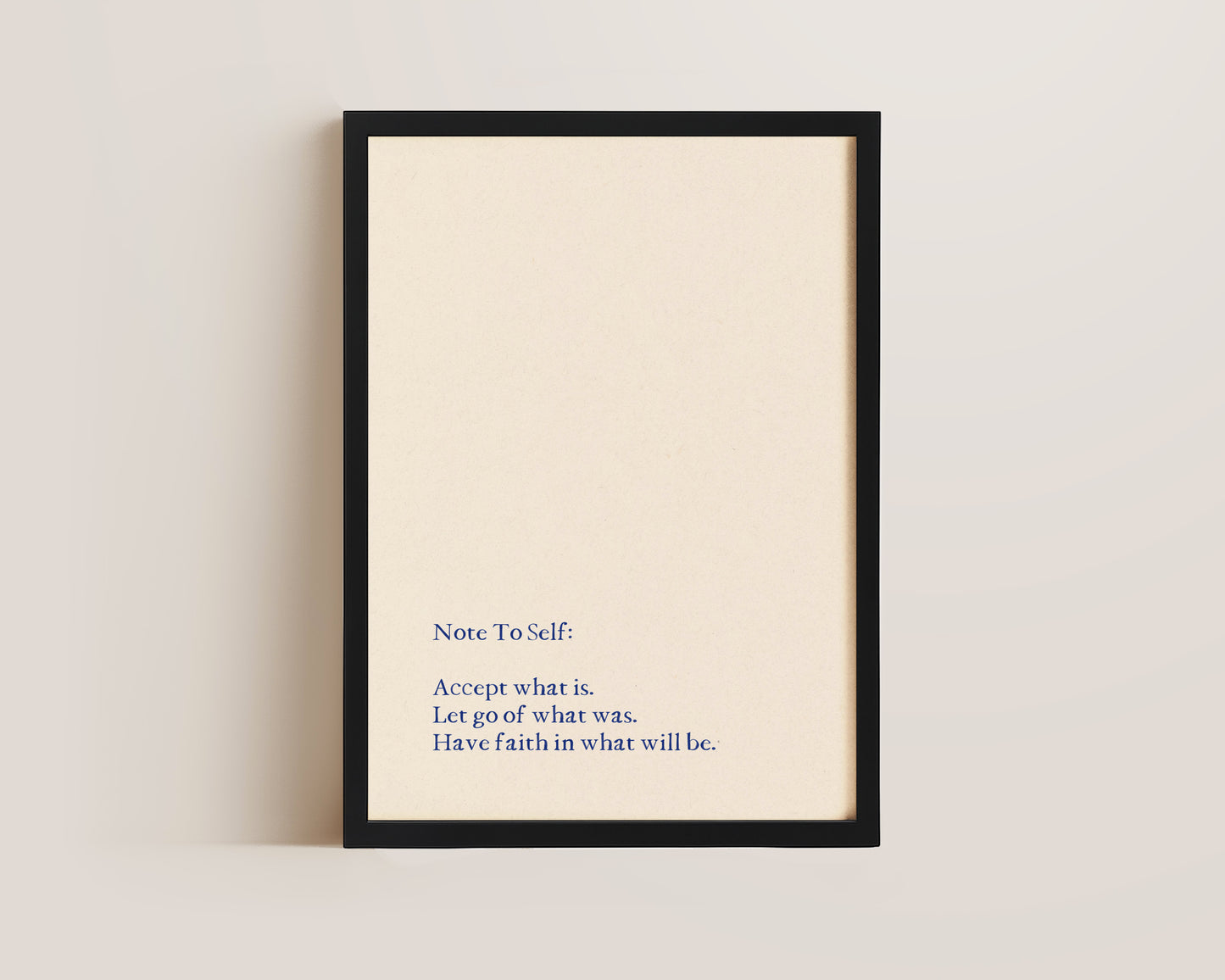 Note To Self Print