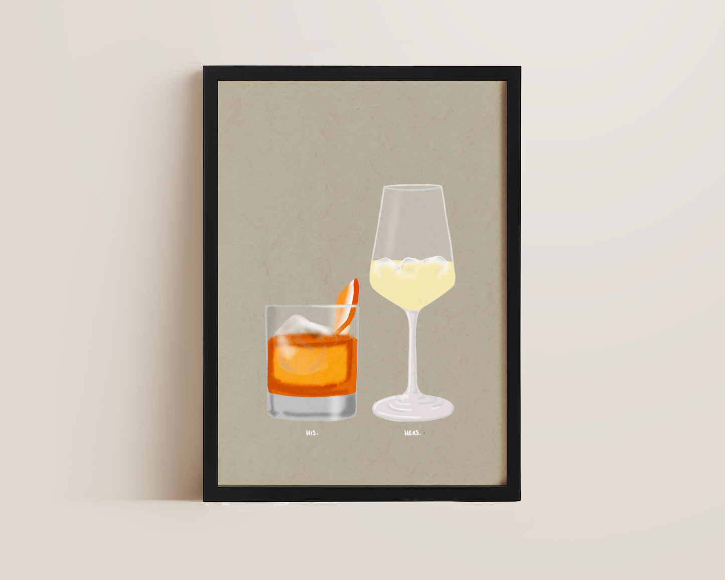 Old Fashioned & White Wine Spritzer Print