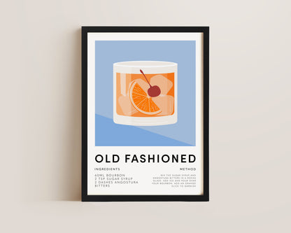 Old Fashioned Mixology Print