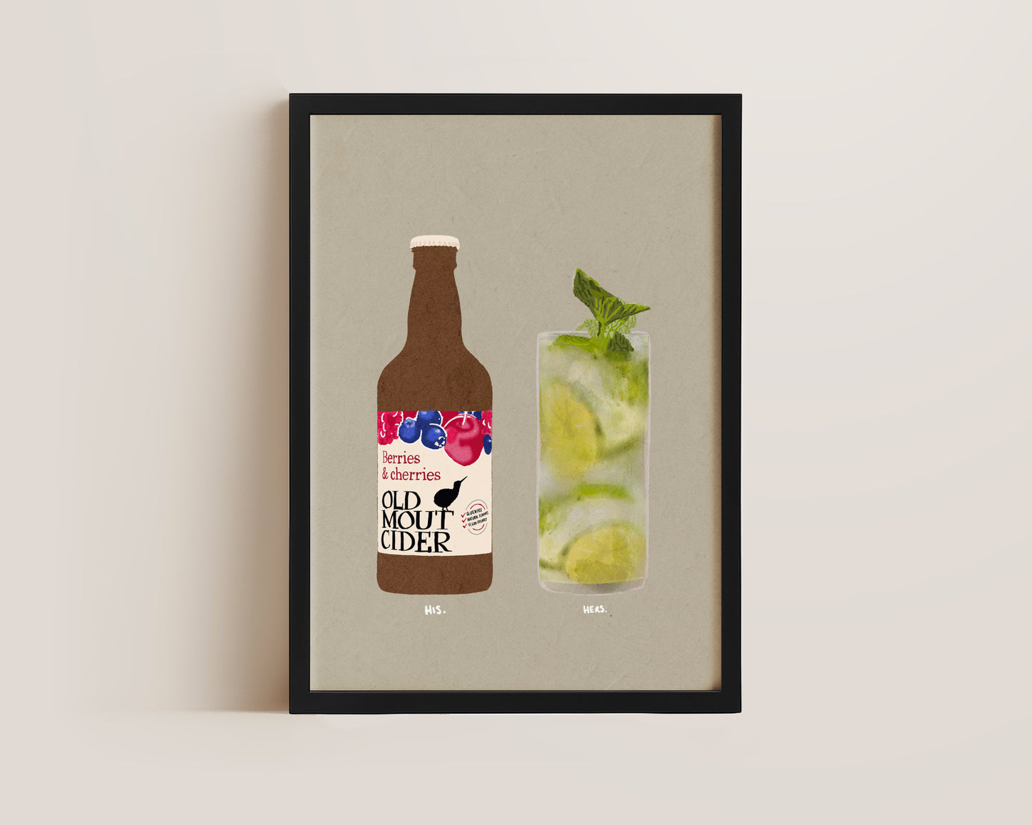 Old Mout Berries & Cherries & Mojito Print