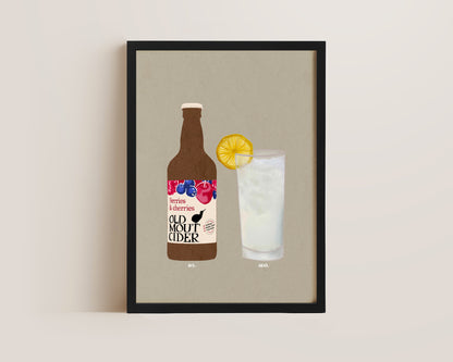 Old Mout & Vodka Lemonade Print
