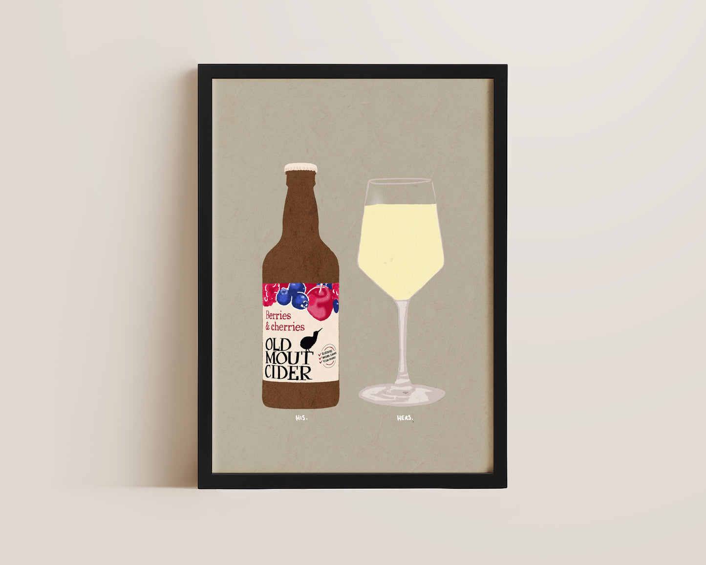 Old Mout Berries & Cherries & White Wine Print