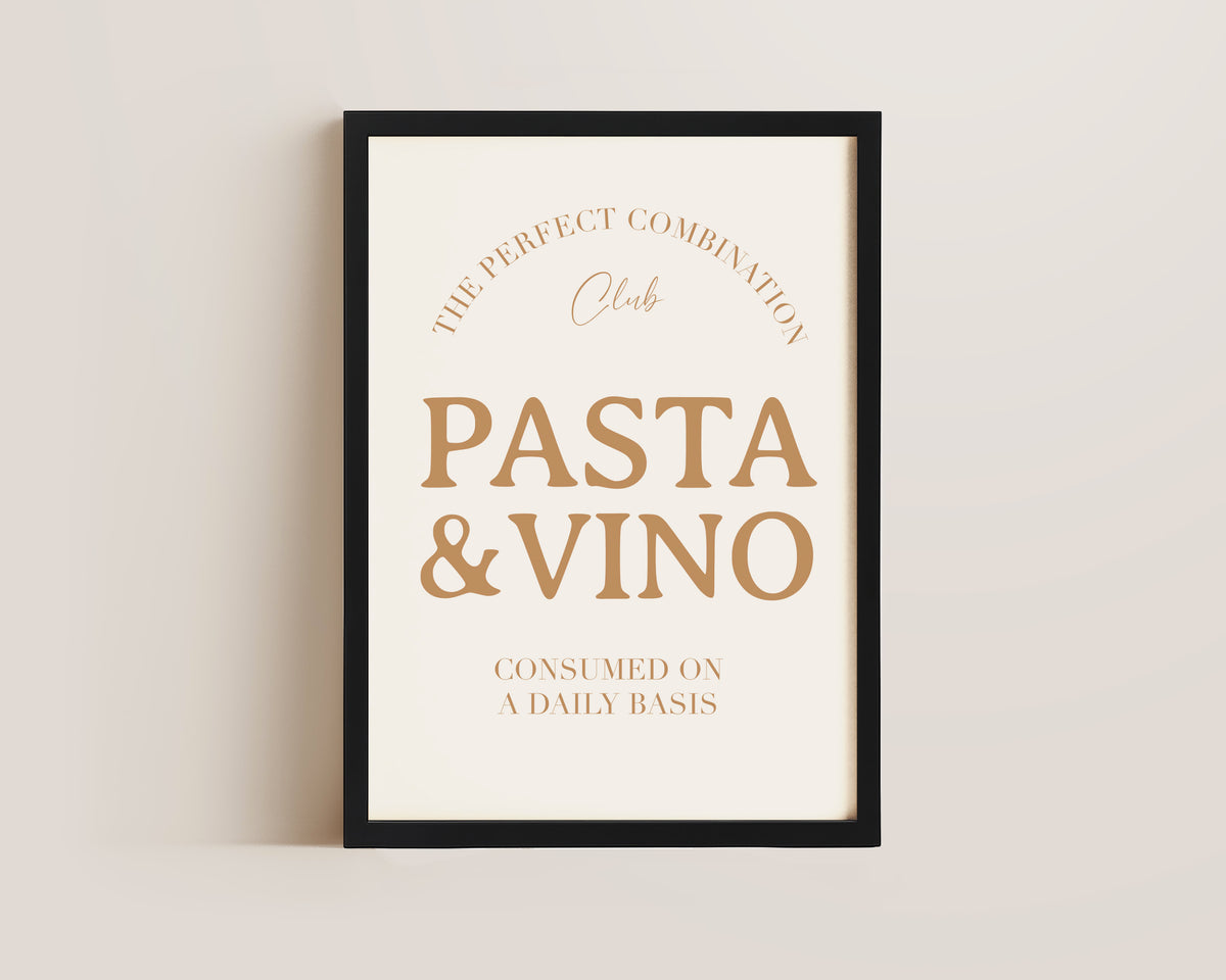 Pasta & Vino Print