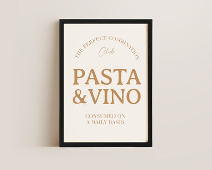 Pasta & Vino Print