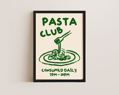 Pasta Club Print In Green