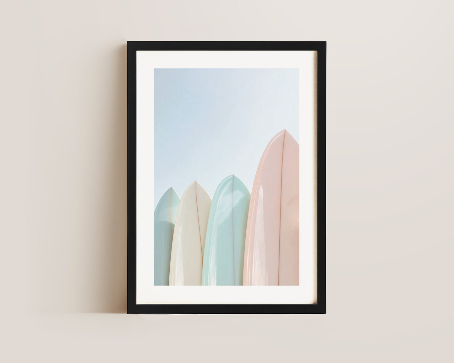 Pastel Surfboards Print