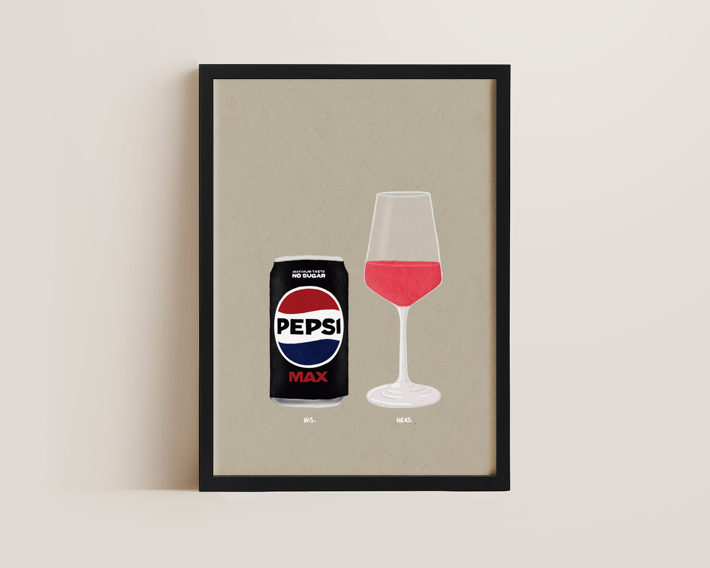 Pepsi Max & Rose Print