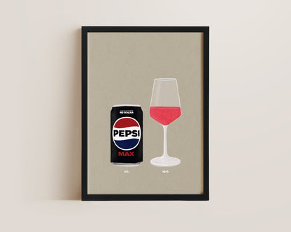 Pepsi Max & Rose Print