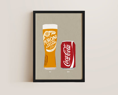 Peroni & Coke Print