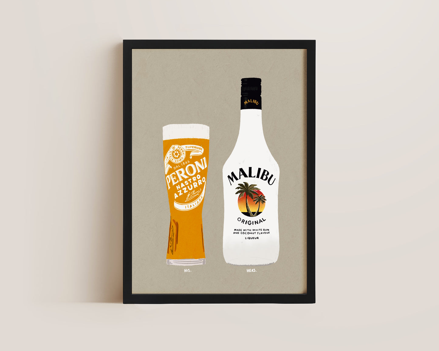 Peroni & Malibu Print
